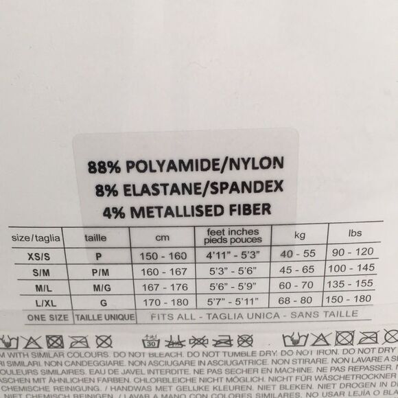 Emilio Cavallini Black Tights With gold dots S/M - Picture 4 of 7